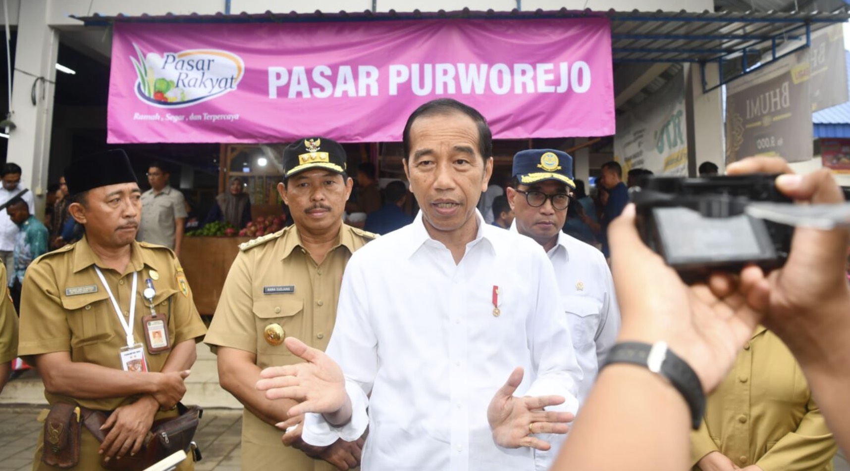 Presiden Joko Widodo (Jokowi) memastikan stok cadangan beras tetap aman. (cr/kominfo.go.id)