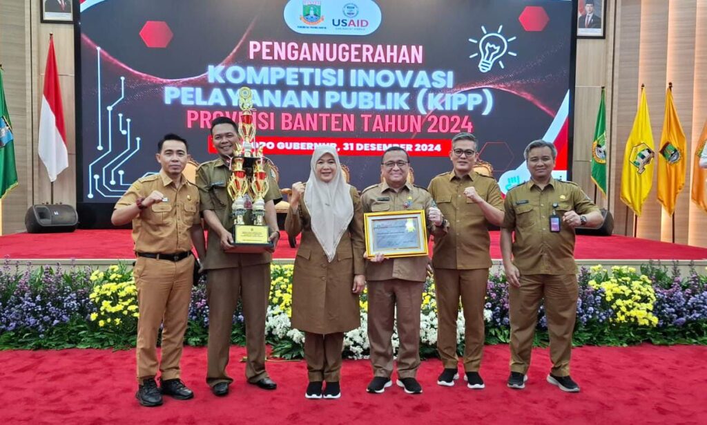 Dinkes Kabupaten Serang Raih Penghargaan Perangkat Daerah Terinovatif KIPP Banten 2024