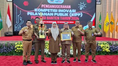 Dinkes Kabupaten Serang Raih Penghargaan Perangkat Daerah Terinovatif KIPP Banten 2024