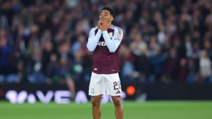 Ambisi Aston Villa untuk melangkah ke semifinal Liga Champions harus pupus meski berhasil mengalahkan Paris Saint-Germain (PSG) dengan skor 3-2 di Villa Park, Rabu (16/4) dini hari WIB. (cr/Getty Images)