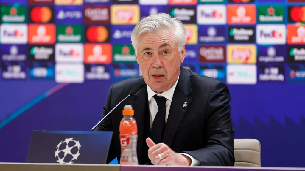 Pelatih Real Madrid, Carlo Ancelotti, mengakui keunggulan Arsenal setelah timnya tersingkir dari Liga Champions UEFA 2024/2025. (cr/realmadrid.com)