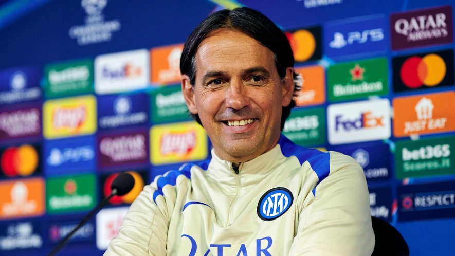 Pelatih Inter Milan, Simone Inzaghi, menunjukkan keyakinan tinggi jelang laga leg kedua semifinal Liga Champions melawan Barcelona di Stadion San Siro, Selasa malam waktu setempat atau Rabu (7/5/2025) dini hari WIB. (cr/Inter)