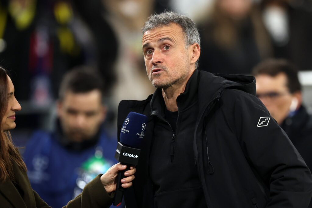Pelatih Paris Saint-Germain (PSG), Luis Enrique, menantang para pemainnya untuk mengukir sejarah klub dengan menjuarai Liga Champions. (cr/x.com)