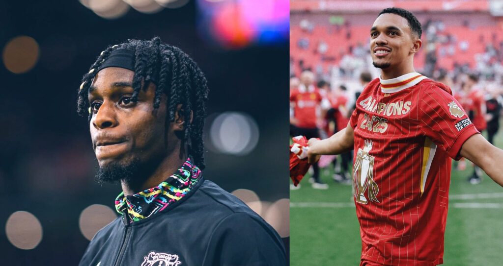 The Reds dikabarkan siap mengaktifkan klausul pelepasan bek kanan Bayer Leverkusen, Jeremie Frimpong, senilai 30 juta poundsterling atau sekitar Rp 600 miliar. Langkah ini dilakukan untuk mengamankan pemain berusia 24 tahun itu sebagai pengganti potensial Trent Alexander-Arnold yang santer dikabarkan akan hengkang ke Real Madrid. (cr/gelumpai.id)