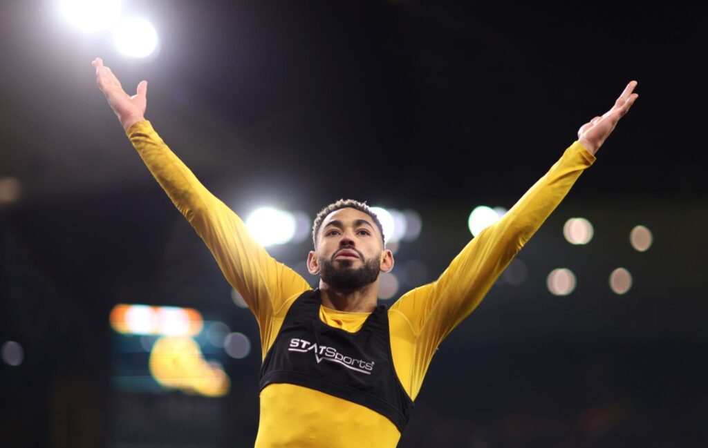 Legenda sepak bola Inggris, Alan Shearer, menyatakan kekhawatiran mengenai "perselisihan" antara Manchester United dan Wolverhampton Wanderers terkait potensi transfer Matheus Cunha ke Old Trafford. (cr/x.com)