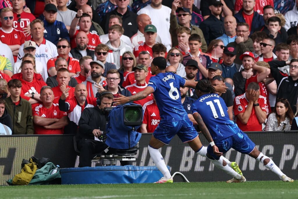 Gol tunggal Levi Colwill di babak kedua memastikan Chelsea mengamankan satu tempat di Liga Champions musim depan, setelah meraih kemenangan tipis yang menegangkan atas Nottingham Forest. (cr/x.com)