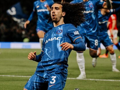 Harapan Chelsea untuk berlaga di Liga Champions musim depan kian membumbung tinggi usai gol sundulan Marc Cucurella pada babak kedua memastikan kemenangan atas Manchester United di Stamford Bridge, Sabtu (17/5) dini hari WIB. (cr/x.com@cucurella3)