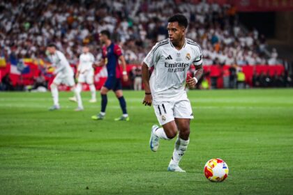 Arsenal dilaporkan menunjukkan minat besar untuk mendatangkan winger Real Madrid, Rodrygo. (cr/x.com)