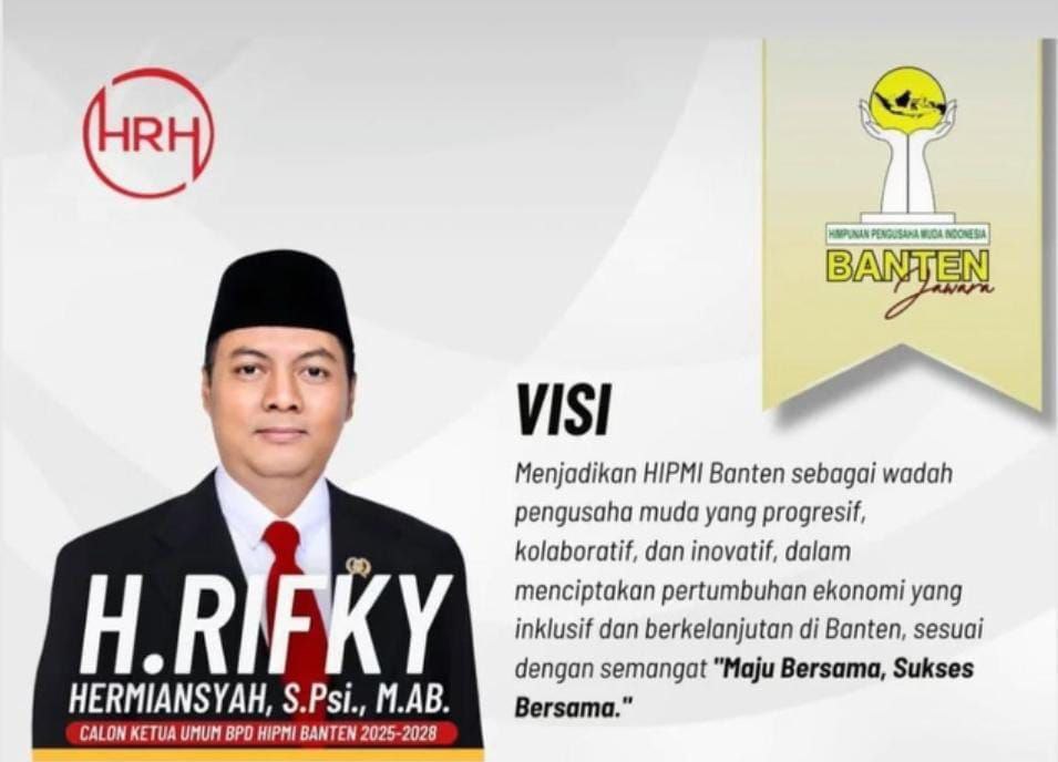 Musda HIPMI Banten Diprediksi Aklamasi, Rifky Hermiansyah Calon Tunggal Ketua Umum. (cr/gelumpai.id)
